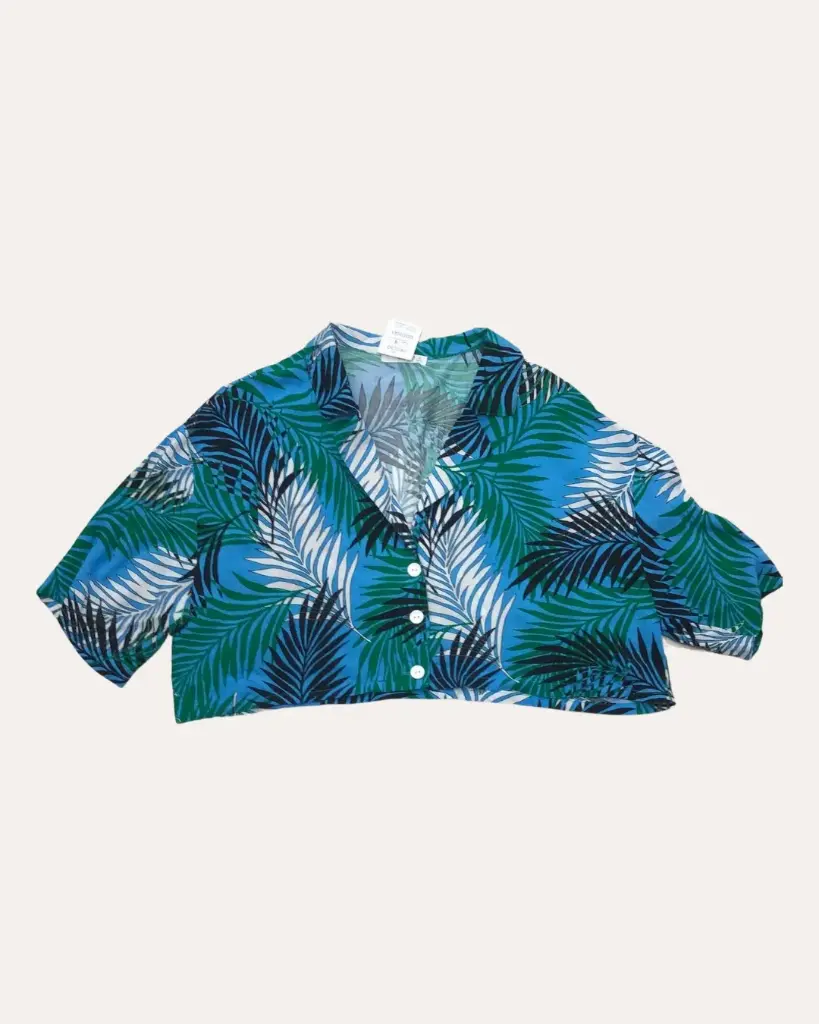 BLUSA HOJAS AZULES TIMING 