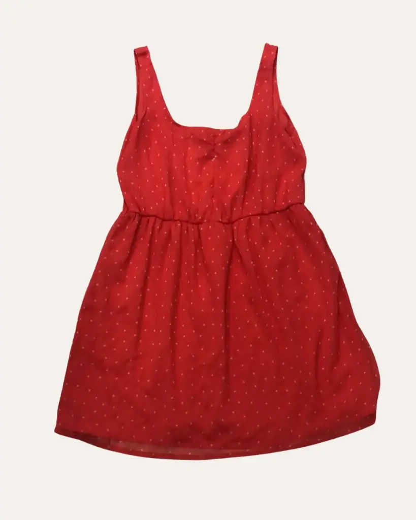 VESTIDO NARANJA CON ESTRELLAS ZARA 