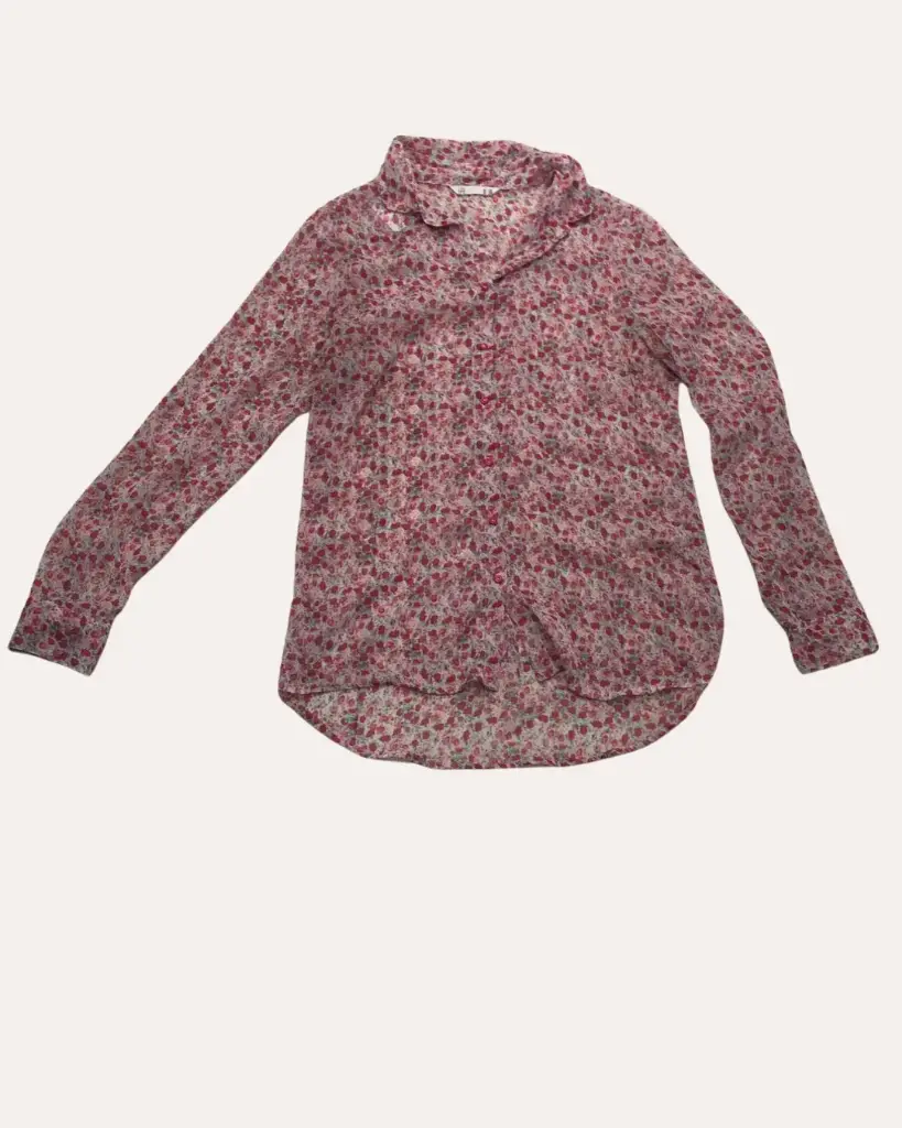 BLUSA ESTAMPADO DE FLORES ROJAS Y ROSAS LFT 