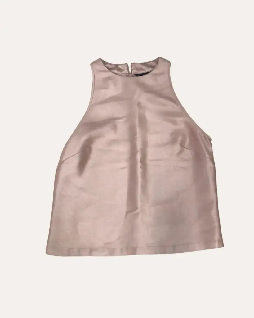 BLUSA ROSE GOLD ZARA 
