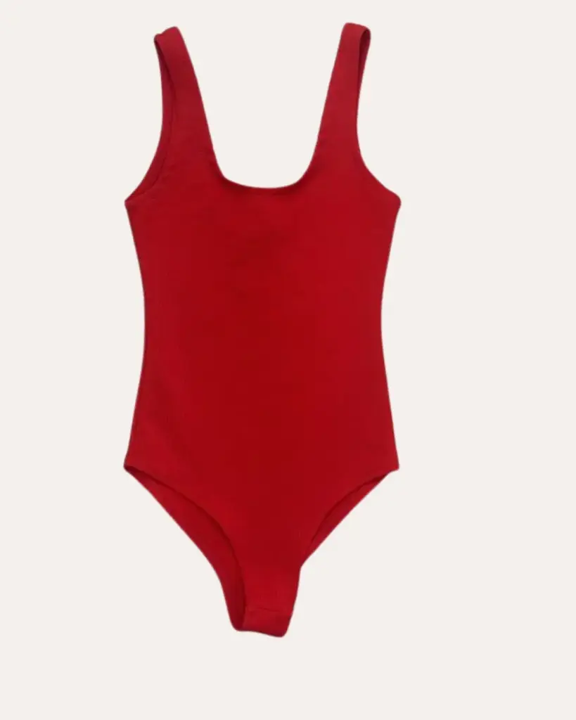 BODY ROJO ZARA 