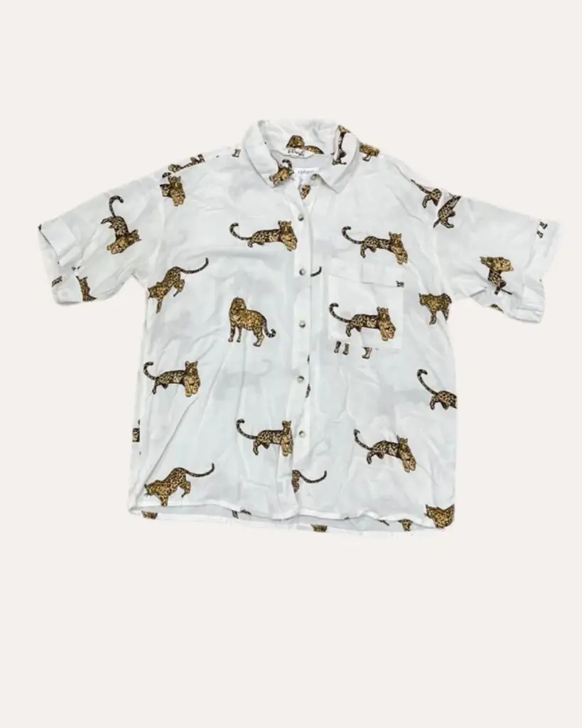 BLUSA BLLANCA CON LEOPARDOS BLUSH 