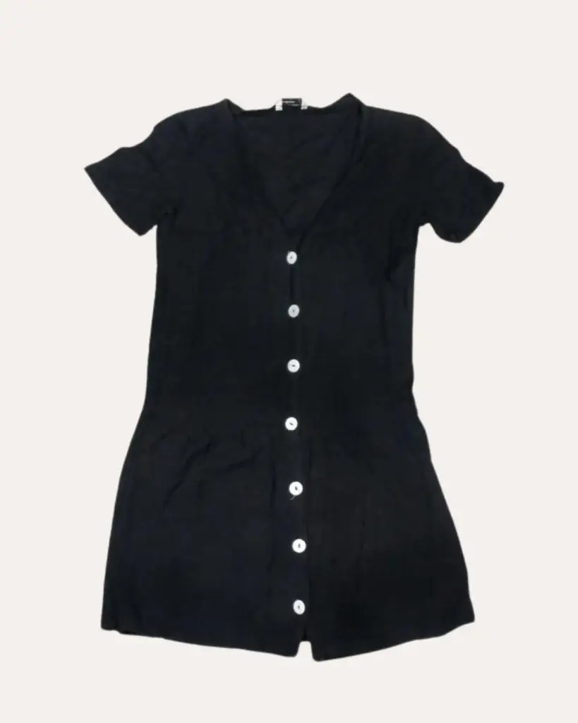 VESTIDO NEGRO STRADIVARIUS 