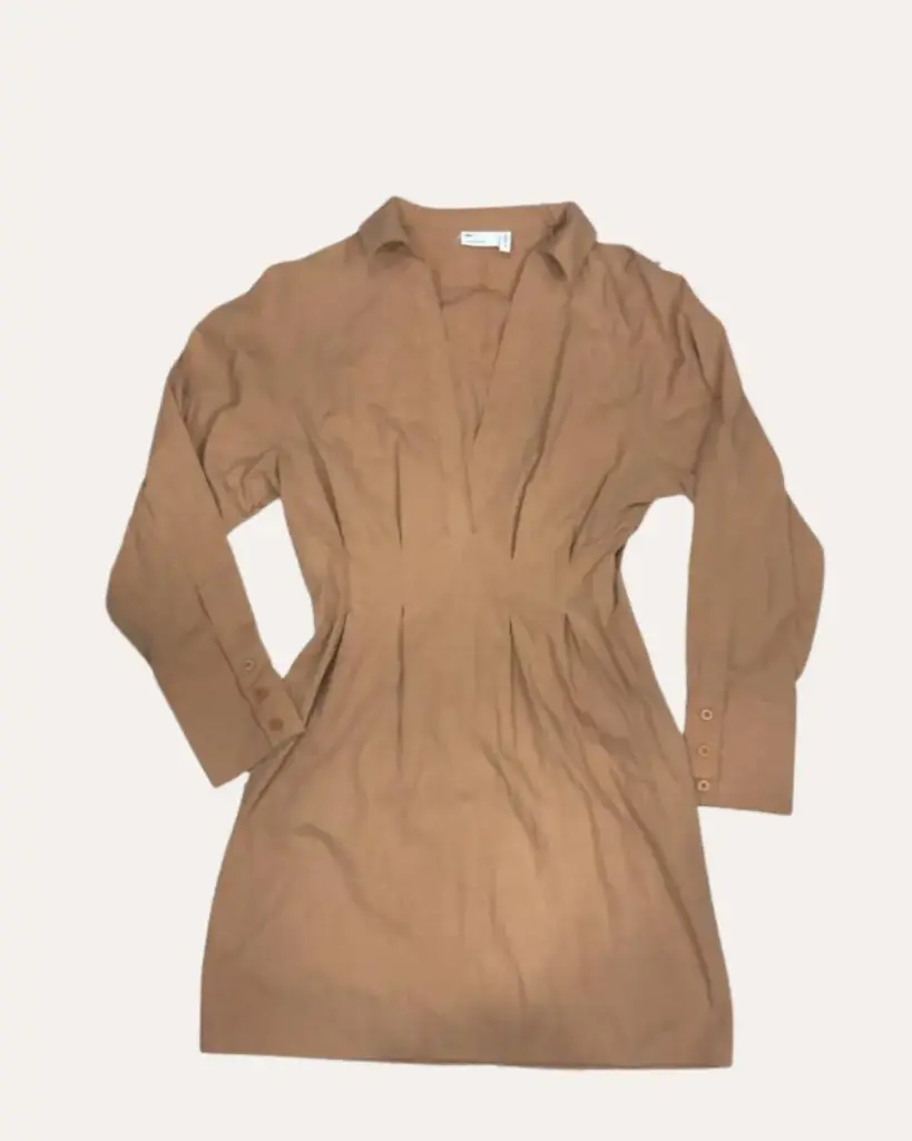 VESTIDO MARRON CLARO ASOS DESING
