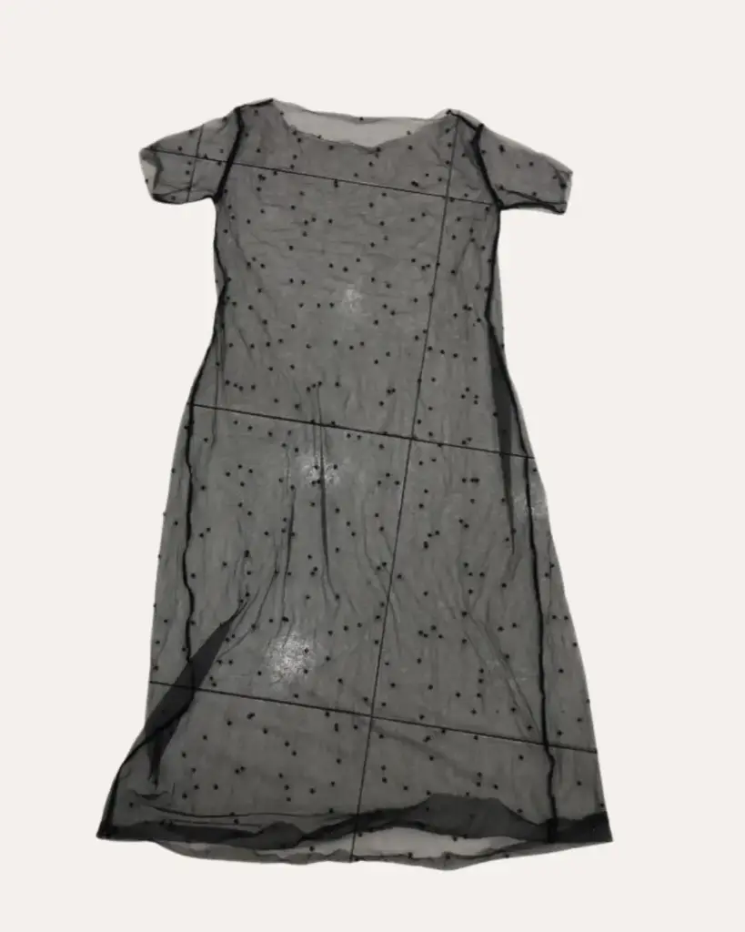 VESTIDO NEGRO DE MALLA