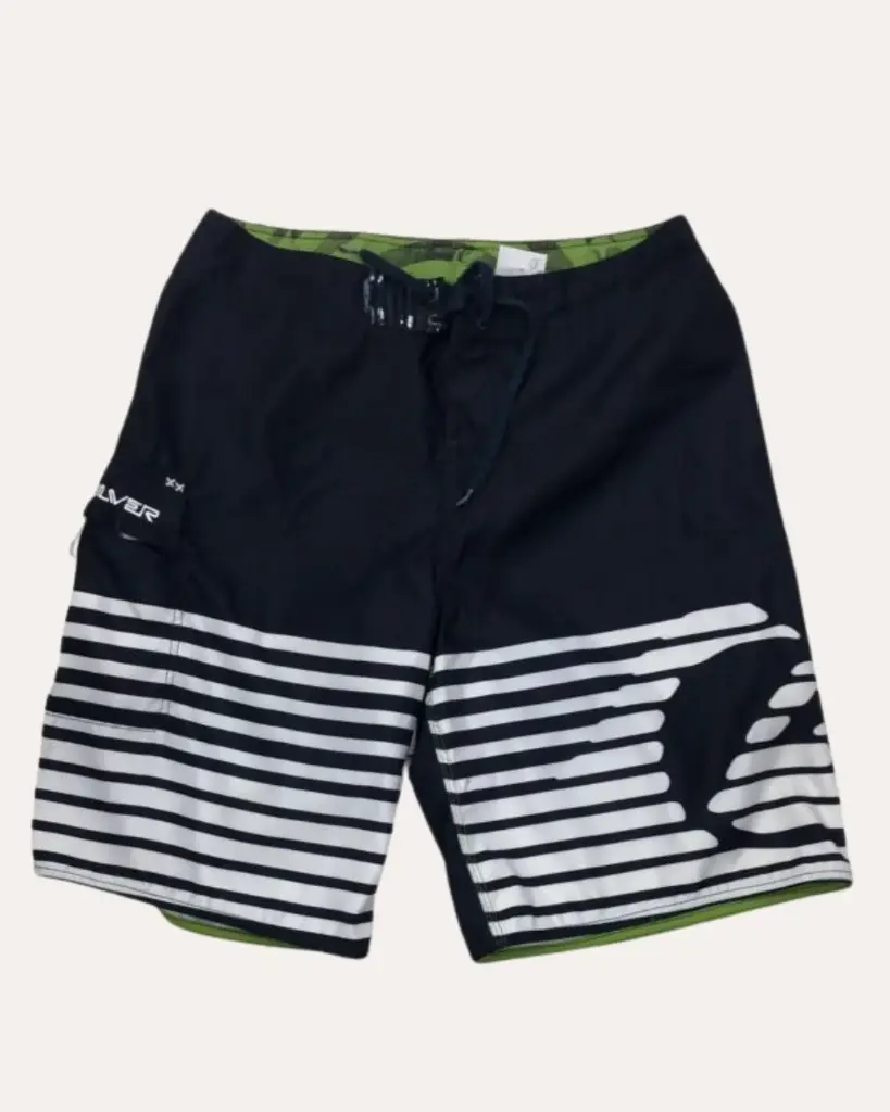 SHORT AZUL CON BLANCO QUKSILVER 