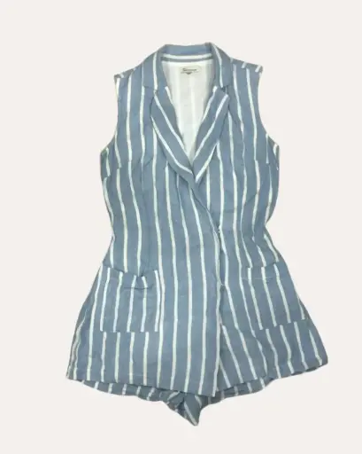 [VES934] BRAGA RAYAS BLANCO Y AZULES 