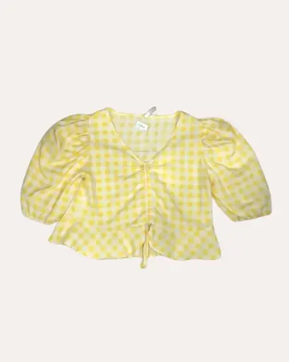[MAG561] BLUSA CUADROS AMARILLOS EVERY 