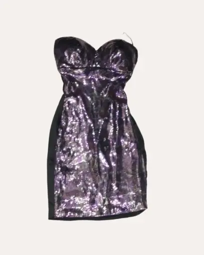 [MCF183] VESTIDO NEGRO CON LENTEJUELAS ANDARTU