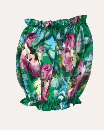 [PG101] TOP FLORES VERDES CON COLORES BINOVA