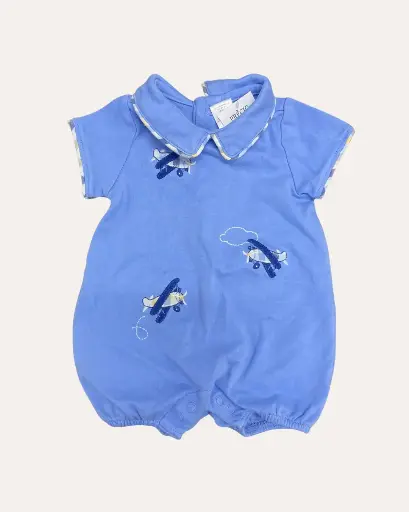 [AH759] BRAGA AZUL CIELO CON UN AVION JANIE & JACK