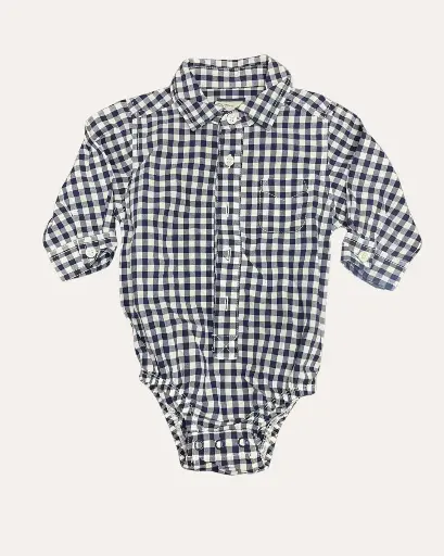 [AH759] ENTERIZO AZUL CON CUADROS BLANCOS OSHKOSH