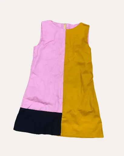 [MFM091] VESTIDO  AMARILLO/ROSA