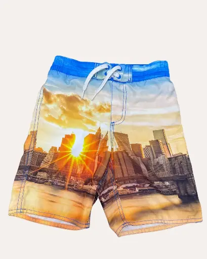 [NMU013] BERMUDA ESTAMPADO DE LA CIUDAD DE NY OLD NAVY KIDS