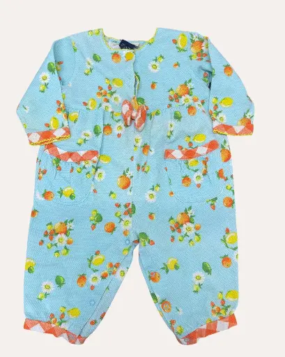 [NL786] MAMELUCO AZUL ESTANPADOS DE LIMON