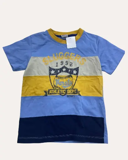 [NZL049] FRANELA AZUL CON LETRAS AMARILLAS