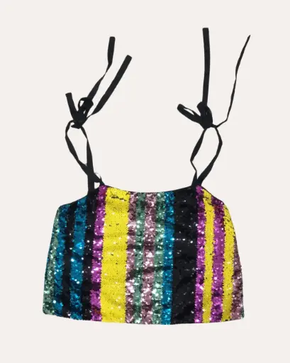 [KAF211] TOP COLORES LENTEJUELA ZARA