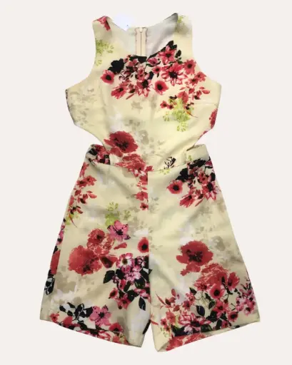 [RH177] BRAGA AMARILLO FLOREADO