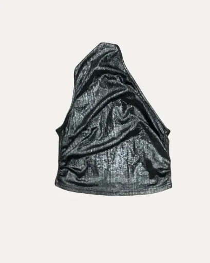 [RR795] TOP PLATEADO 