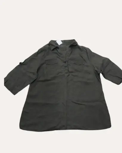 [XXL667] CAMISA GRIS PLOMO CANDA 