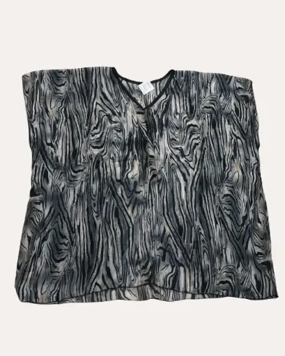 [XXL667] BLUSA ESTAMPADO DE CEBRA 