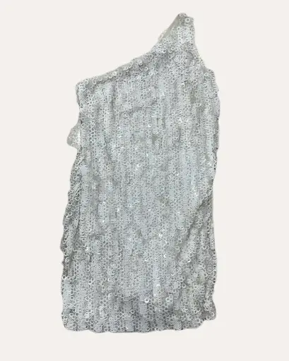 [NAU180] VESTIDO BLANCO CON LENTEJUELAS LAUNDRY 