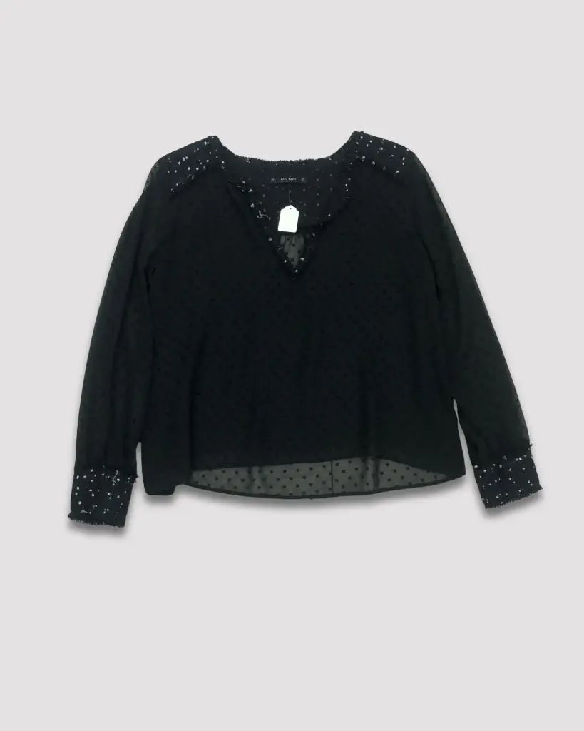 BLUSA NEGRA ZARA