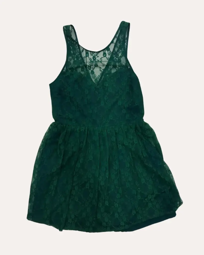 VESTIDO VERDE OLIVO