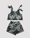 CONJUNTO  GRIS CON NEGRO 