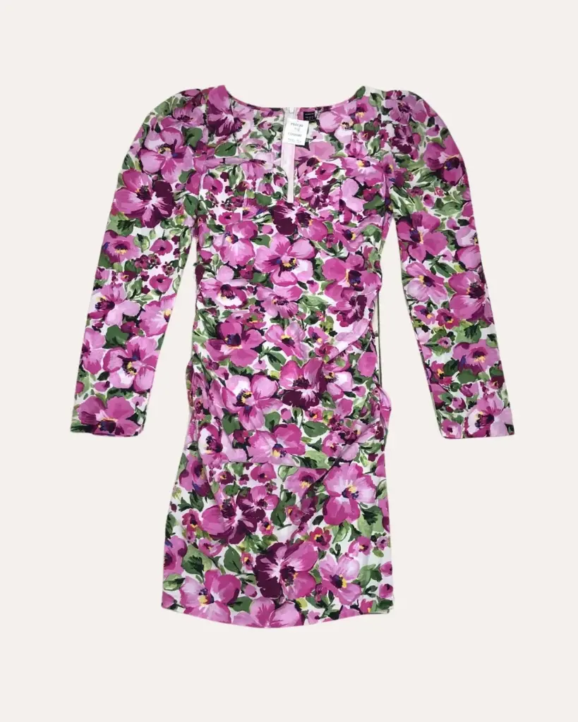 VESTIDO  FLOREADO MORADO
