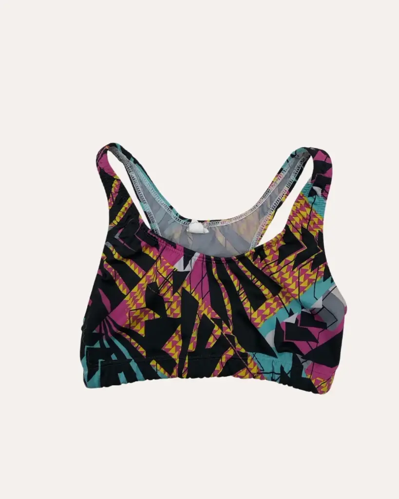 TOP DEPORTIVO NEGRO CON COLORES VARIOS