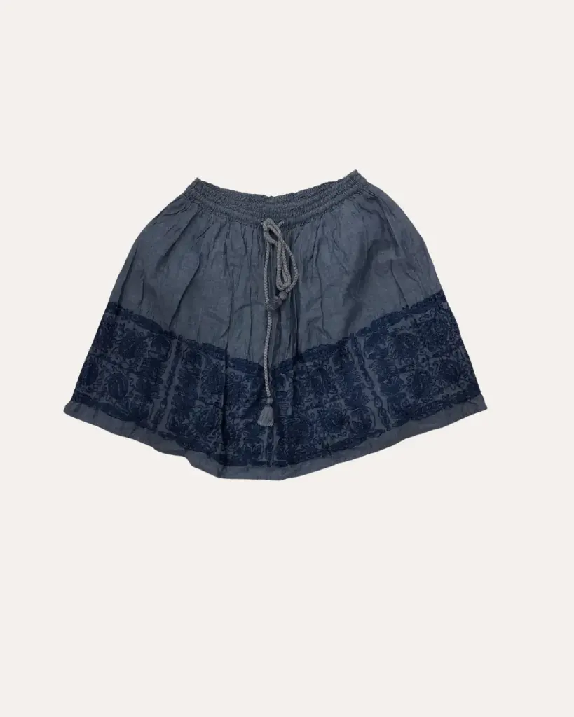 FALDA GRIS Y AZUL RAPSODIA