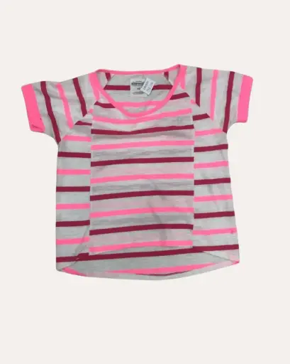 [ALE844] FRANELA BLANCA CON RAYAS ROSADAS AEROPOSTALE 