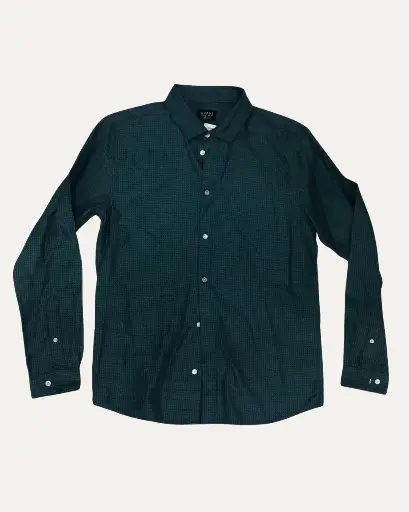 [MMR123] CAMISA VERDE CON AZUL MAN 