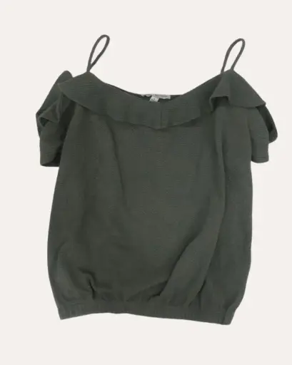 [MPO803] BLUSA VERDE GREEN ENVELOPE 
