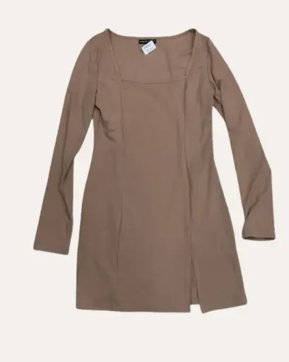 [ABY880] VESTIDO BEIGE SHEIN 