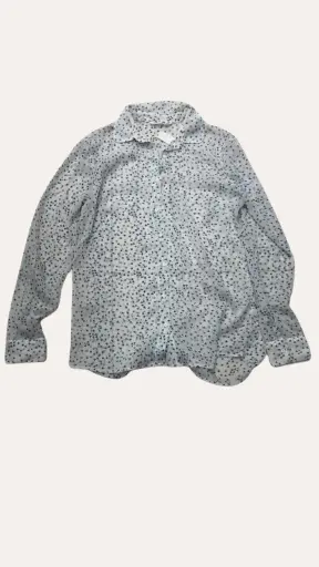 [JAA006] BLUSA AZUL CON BLANCO LEFTIES