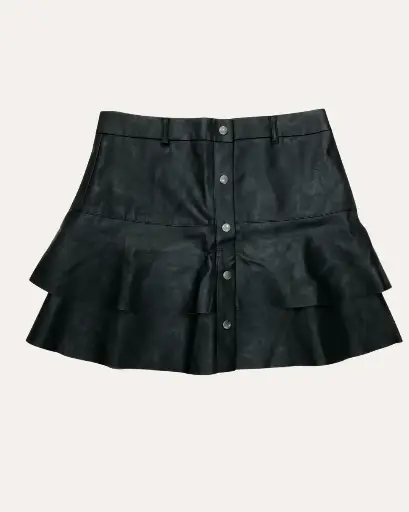 [ALP405] FALDA NEGRA DE CUERINA