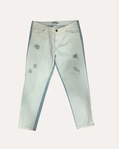 [CAT931] JEAN CLARO CON BLANCO STRADIVARIUS 