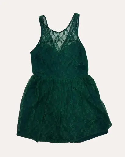 [CH607] VESTIDO VERDE OLIVO