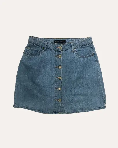 [DD536] FALDA JEAN CLARO  BERSHKA