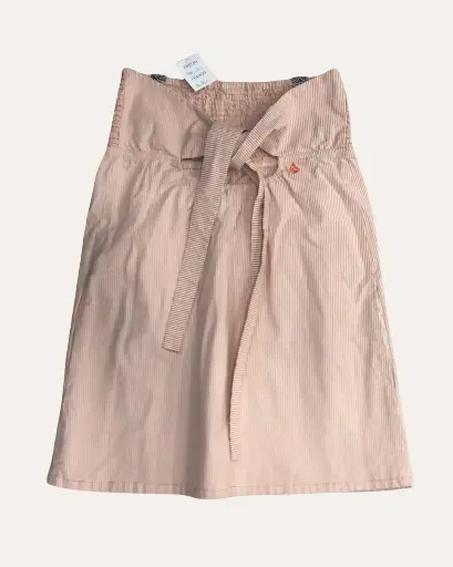 [DD536] VESTIDO NARNAJA/BLANCO