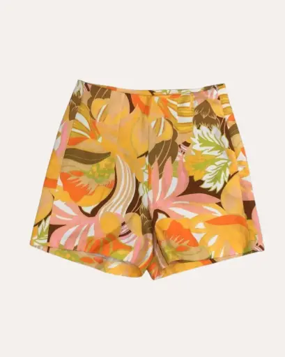 [DC095] SHORT AMARILLO CON ESTAMPADO (NUEVO)