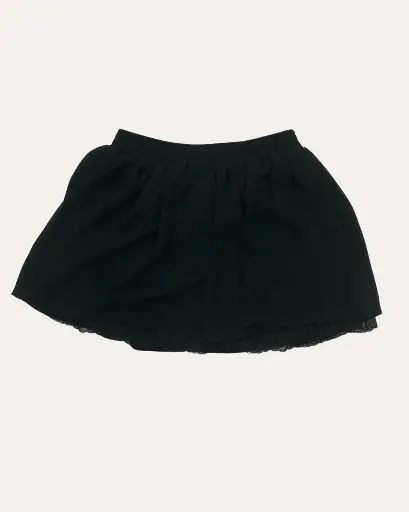[ENS006] FALDA NEGRA CON ENCAJE