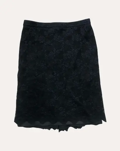 [GBL913] FALDA NEGRA DE ENCAJE