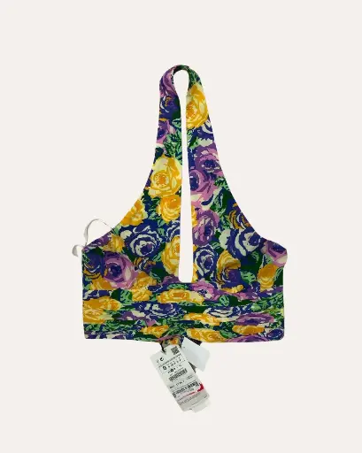 [KRN315] TOP  FLOREADO  ZARA NUEVO