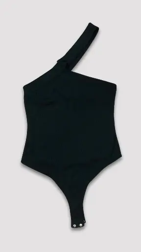 [KA243] BODY NEGRO ACANALADO 