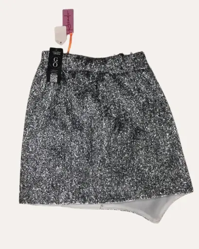 [LLB766] FALDA  PLATEADA 