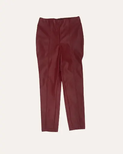 [MYO390] PANTALON  CUERINA ROJO 
