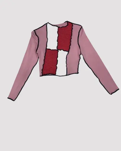 [ROR144] TOP ROSADO CON COSTURAS EXTERNAS
